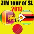 Zimbabwe tour of Sri Lanka,2017